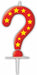 Stars Question Mark Birthday Candle