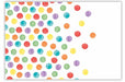 Dot Pattern Plastic Tablecover, 47 x 70 Inches