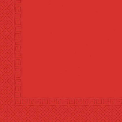 Solid Red 3-Ply Luncheon Napkins, 20 Count