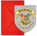 Harry Potter Hogwarts Die-Cut Invitations, 6 Pack