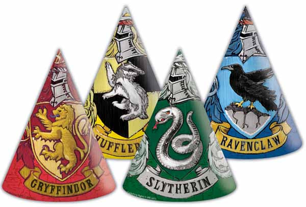 Harry Potter Hogwarts Paper Party Hats, 6 Pack