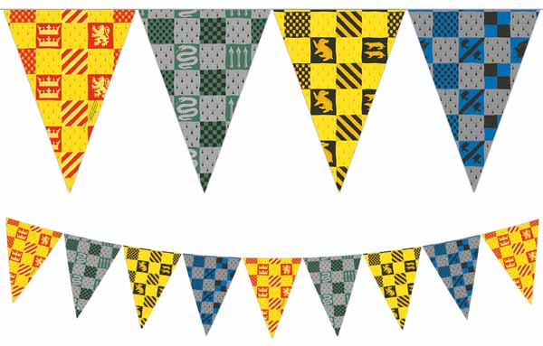 Harry Potter Hogwarts Paper Flag Banner