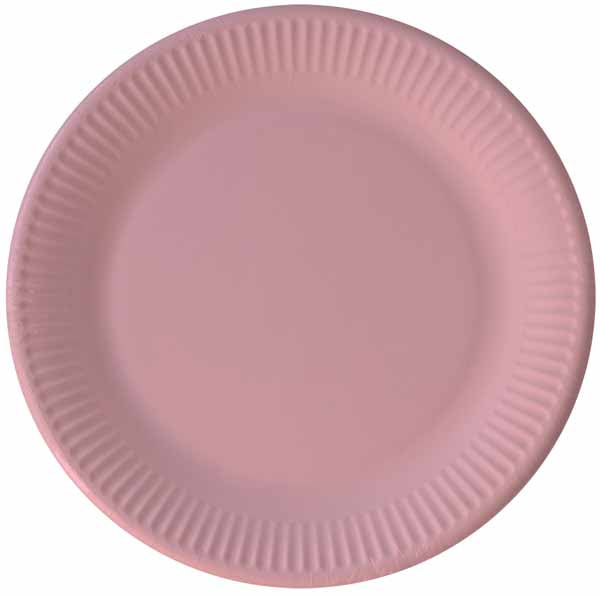 PAPER PLATES 7.6" 8/PK SOLID PINK