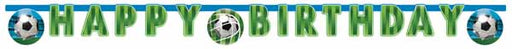 Soccer Fans Happy Birthday Paper Die-Cut Banner