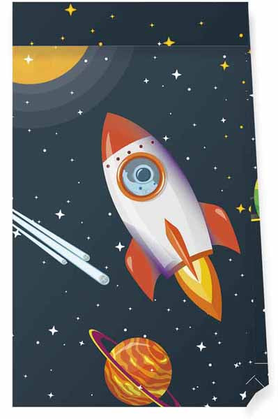 Rocket Space Paper Party Bags, 4 Pack