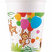 PAPER CUPS 7OZ 8/PK JUNGLE BALLOONS