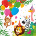 Jungle Balloon 2-Ply Luncheon Napkins, 20 Count
