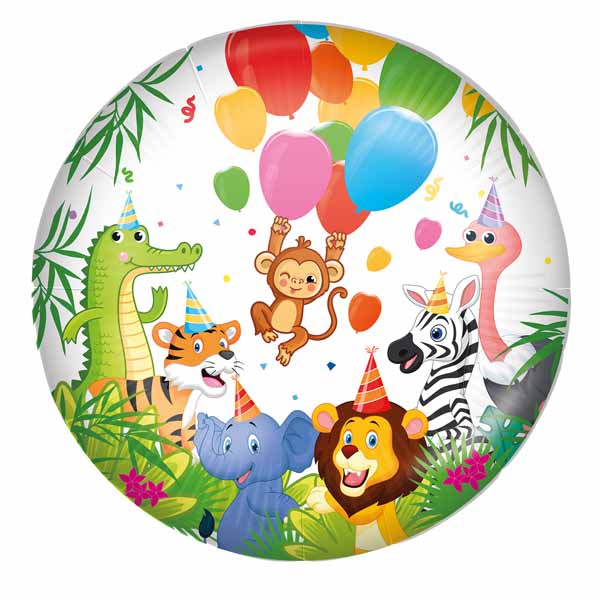 Jungle 18-Inch Round Foil Balloon