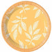 Orange Leaves 7.6-Inch Paper Plates, 8-Pack