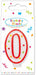 Dots Number 0 Birthday Candle