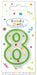 Dots Number 8 Birthday Candle