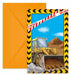Construction Party Invitations with Envelopes, 6 Pack