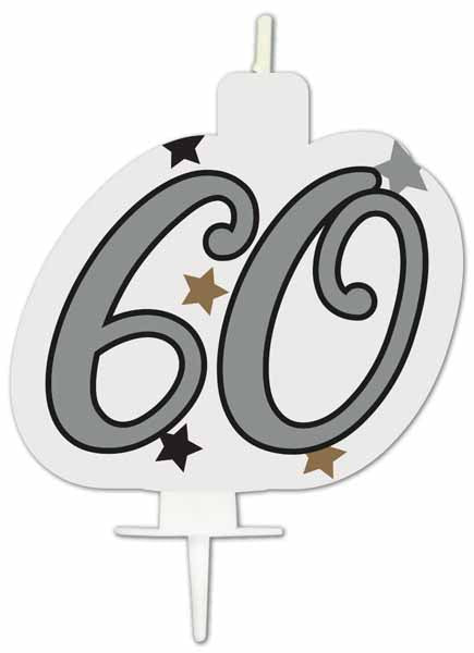 60th Birthday Milestone Candle