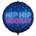 Hip Hip Hooray 18" Round Foil Balloon