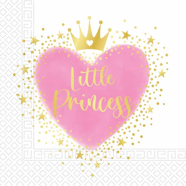 My Little Princess 2-Ply Luncheon Napkins, 20 Count