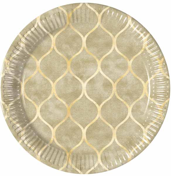 Arabic Cells 7.6-Inch Paper Plates, 8-Pack