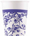 PAPER CUPS 7 OZ 8/PK BLUE PORCELAIN
