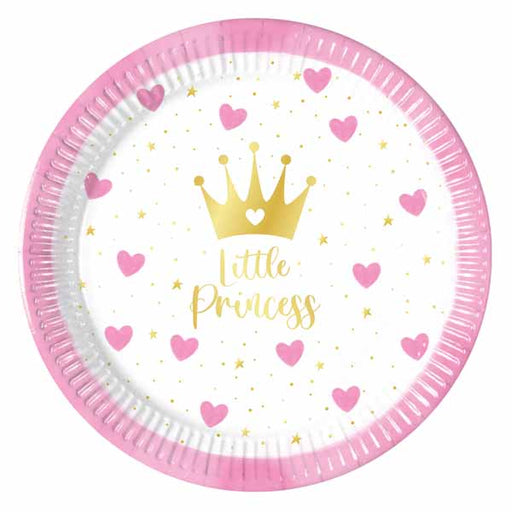 Little Princess 7.6-Inch Paper Plates, 8 Count