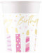 PAPER CUPS 7OZ 8/PK BIRTHDAY CANDLES