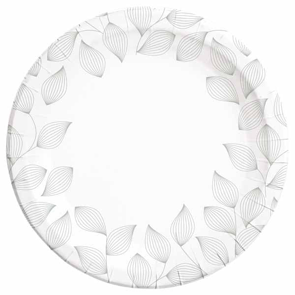 Leaves 9-Inch Paper Plates, 8 Pack