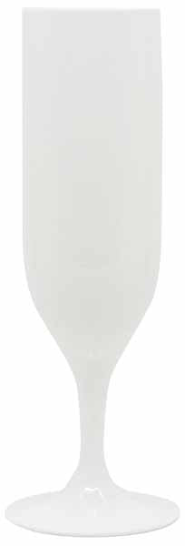 White Reusable Champagne Glasses, 2 Pack