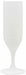 White Reusable Champagne Glasses, 2 Pack