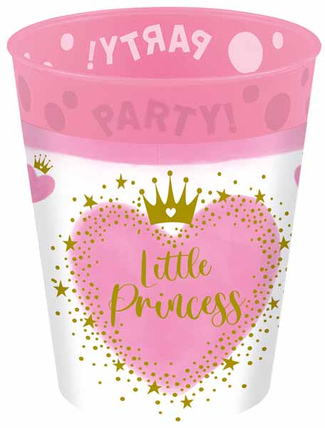 PARTY REUSE CUP 9OZ 4/PK LITTLE PRINCESS