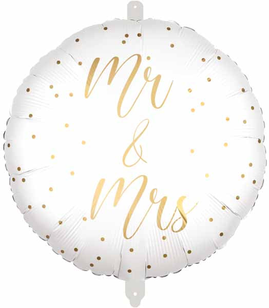 Mr & Mrs 18-Inch Foil Balloon