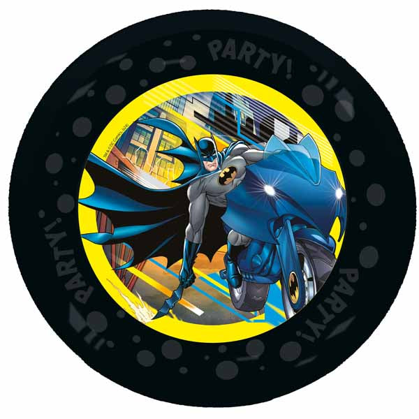 Batman Rogue Rage 8-Inch Reusable Plates, 4-Pack
