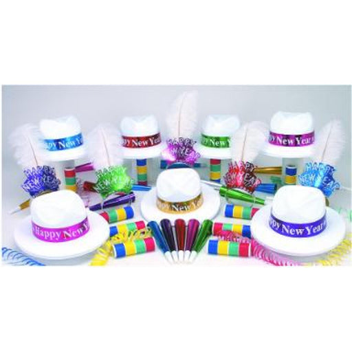 Paradise Bay Fedora Party Kit - Add Elegance and Fun to Your New Year's Bash!