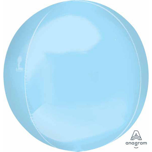 "Pastel Blue Orbz 16-Inch Balloon - Solid Color"