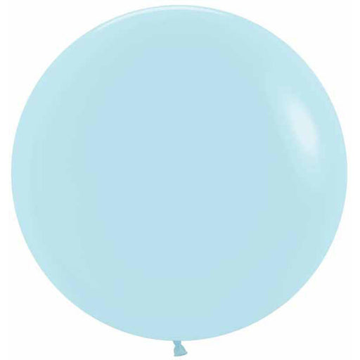 Pastel Matte Blue Latex Balloons (24", 10/Bg)