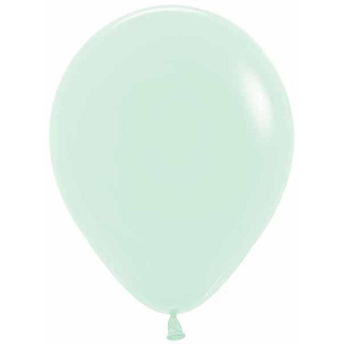 Pastel Matte Green Latex Balloons - 100 Pack (11 Inches)