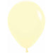 Pastel Matte Yellow Latex Balloons (100 Pack, 11")