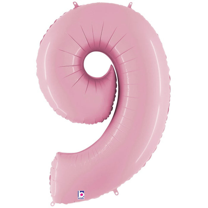 Pastel Pink Number 9 Megaloon Balloon.