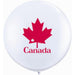 "Patriotic Maple Leaf Latex Balloons - 36" White (2 Pack)"