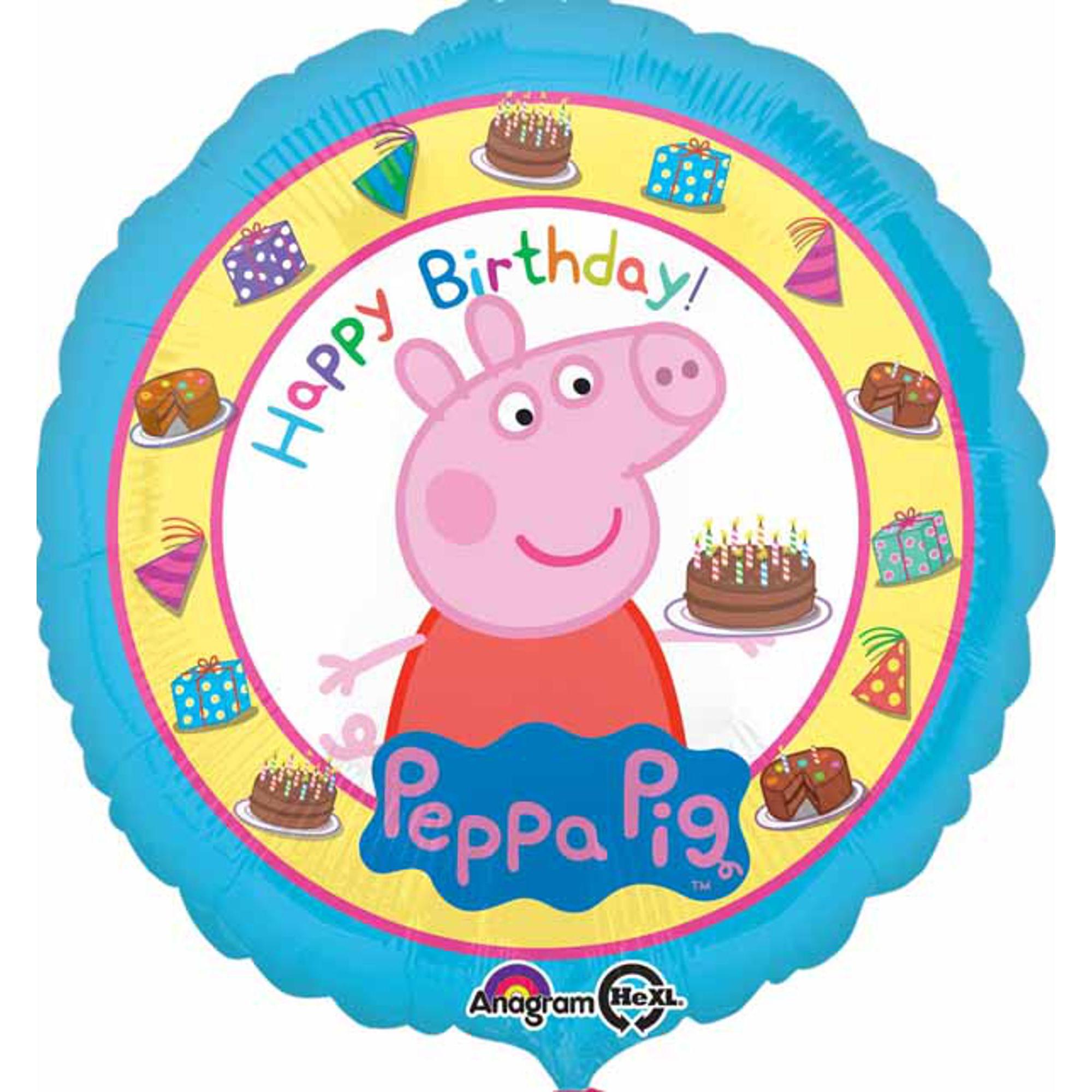 Peppa Pig 18 Round Helium Balloon With S60 Pkg. — Shimmer & Confetti