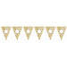 "Personalized Gold Scroll Pennant"