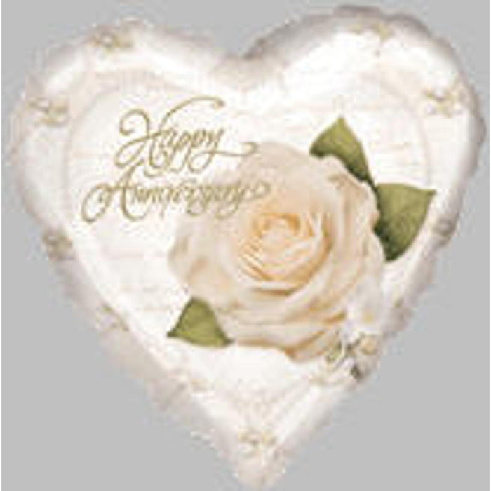 "Petals & Pearls Ann Heart Ornament - 9 Inches"