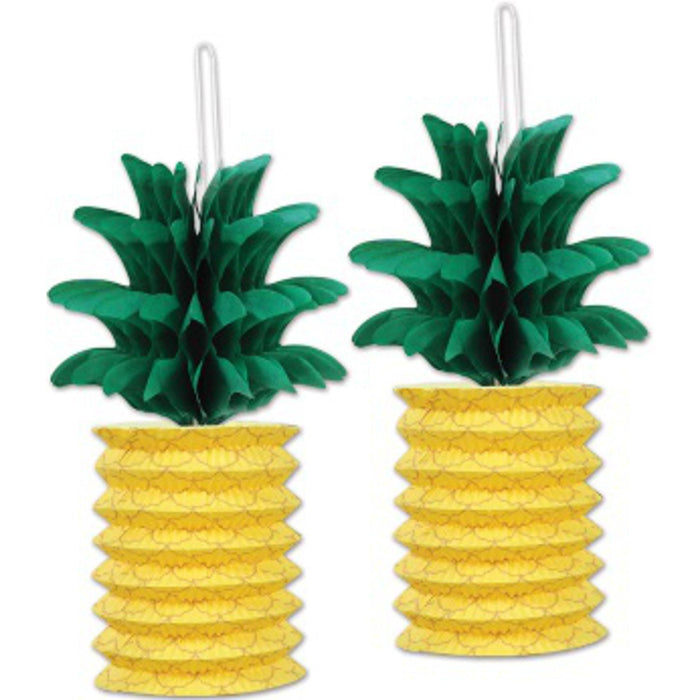 Pineapple Paper Lantern Set - Pack Of 3.