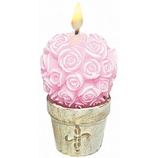 Pink Roses Decorative Candles (24Cs)