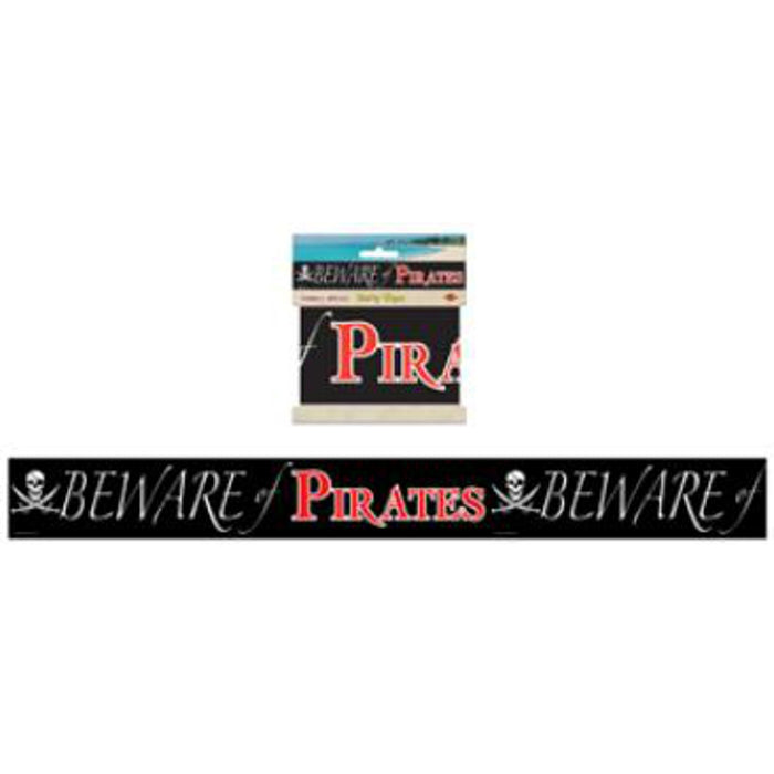 "Pirate Party Tape: Beware Of Pirates (1/Pk)"