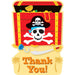 Pirate Party Thank You Cards (8Pk/6Cs)
