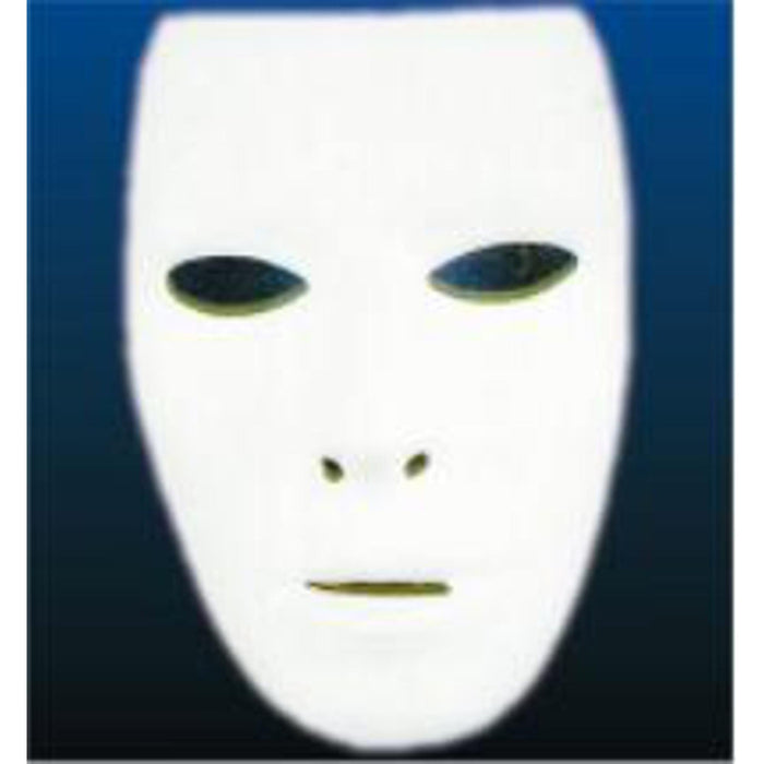 Plain White Male Mask.