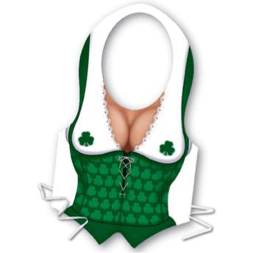 "Plastic Irish Miss Vest: Fun And Festive St. Patrick'S Day Accessory"