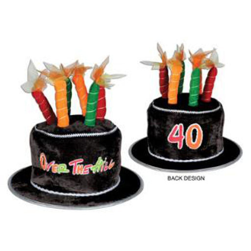 Milestone Celebration Plush '40' Over The Hill Cake Hat (1/Pk)