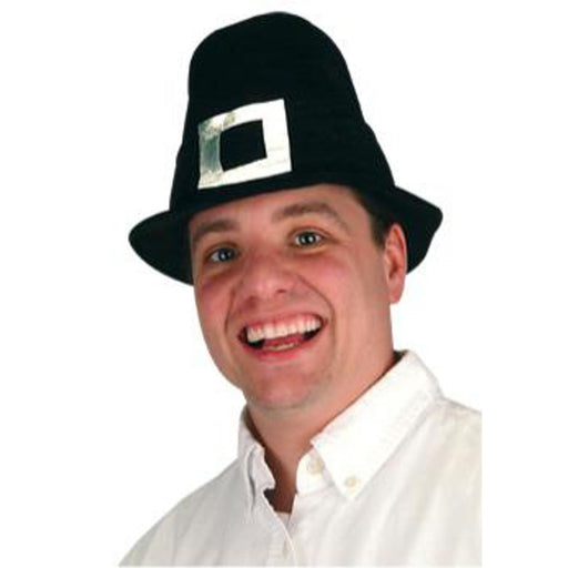 Plush Pilgrim Hat: The Perfect Thanksgiving Accessory.
