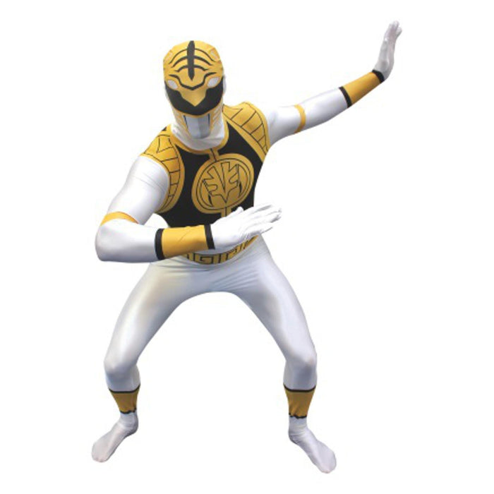 Power Rangers White Ranger Morphsuit - Size L — Shimmer & Confetti