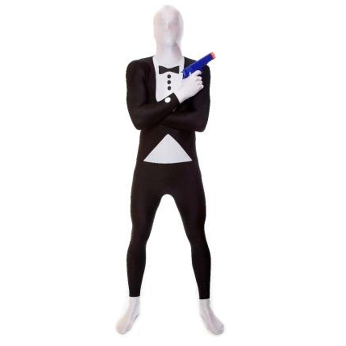 Premium Black Tuxedo Morphsuit - 2Xl