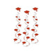 Printed Red Grad Cap Whirl Cutouts - Pack Of 3 (30 Inches)
